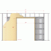 Schiebetür zweiflügelig Inside 80kg Bausatz 1400mm