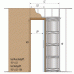 Glasschiebetür Inside 80kg Bausatz 800mm