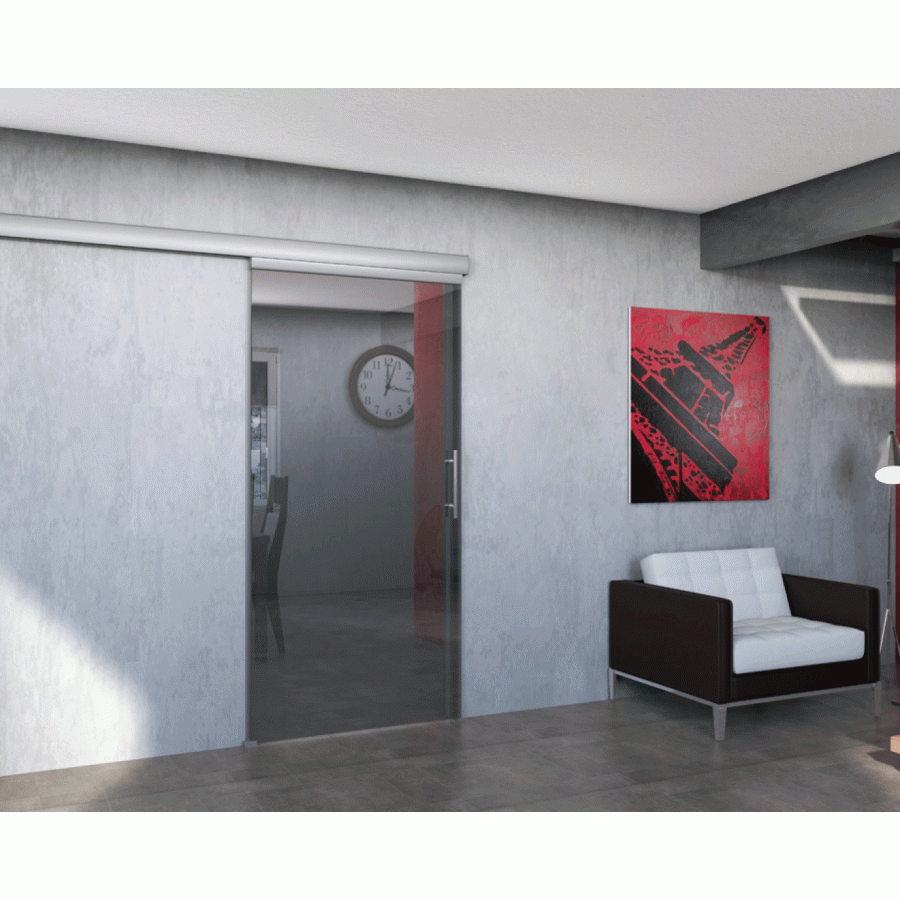 Schiebetürschienen Set 3-teilig - Für 8mm Glas & Türen