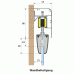 Glasschiebetür 10mm Bausatz 6m