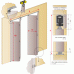 Faltschiebetürsystem 4 Paneele (Breite 1,80m)